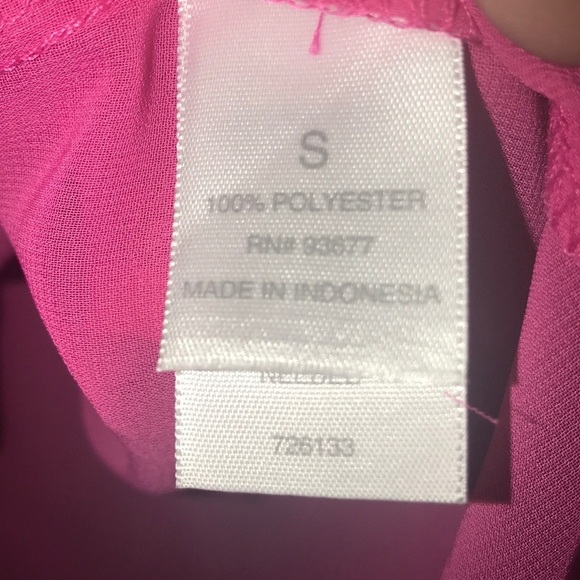 Bisou Bisou Sheer Pink Blouse S NWT - Picture 8 of 8